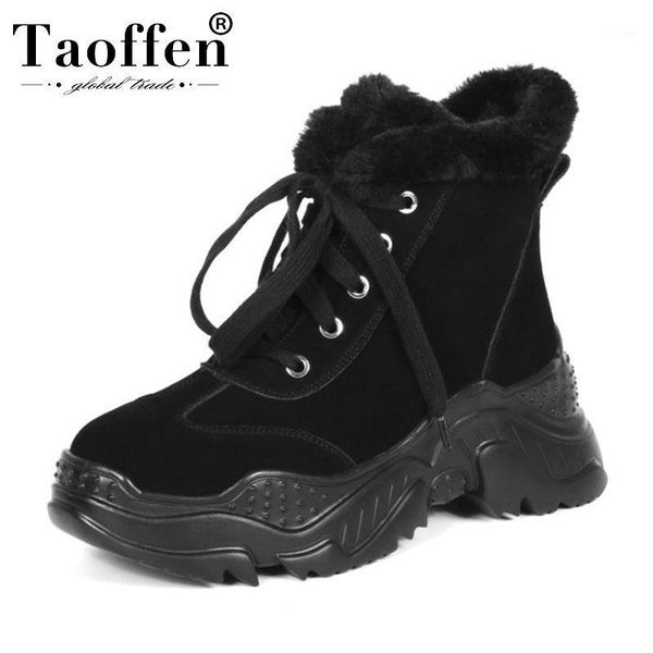 boots taoffen 2021 women genuine leather ankle plush fur daily keep warm snow fashion size 34-401, Black
boots taoffen 2021 women genuine leather ankle plush fur daily keep warm snow fashion size 34-401, Black