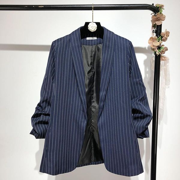 women's jackets women s clothing edition chic striped suits seven fold sleeve long suit jacket in, Black;brown
women's jackets women s clothing edition chic striped suits seven fold sleeve long suit jacket in, Black;brown