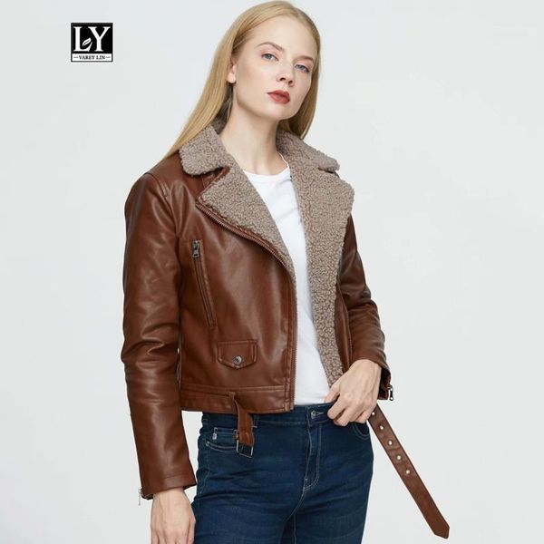 ly varey lin new winter faux lamb fur jacket short coat women warm faux soft leather turndown collar zipper black punk outerwear1
ly varey lin new winter faux lamb fur jacket short coat women warm faux soft leather turndown collar zipper black punk outerwear1
