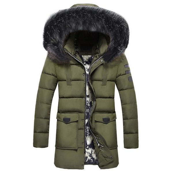men's down & parkas winter medium length zipper thickened hat removable cotton outwear coat men autumn jacket, Black
men's down & parkas winter medium length zipper thickened hat removable cotton outwear coat men autumn jacket, Black