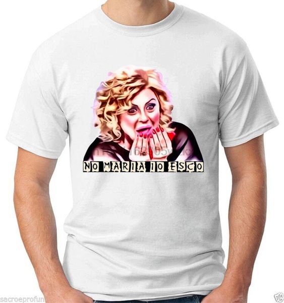 t-shirt divertente tina cipollari - no maria io esco - uomo e donna sport hooded sweatshirt hoodie