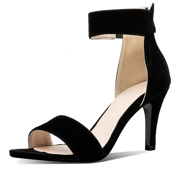 size 2021 new 33-50 arrival sandals see high heels wedding party women's shoes g0te, Black