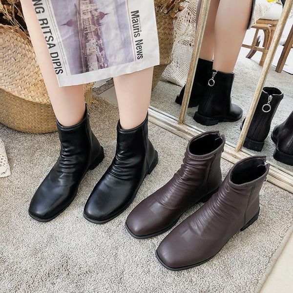boots 2021 female boot split leather women winter shoes warm plush ankle black zip botines mujer chaussure u11-94
boots 2021 female boot split leather women winter shoes warm plush ankle black zip botines mujer chaussure u11-94
