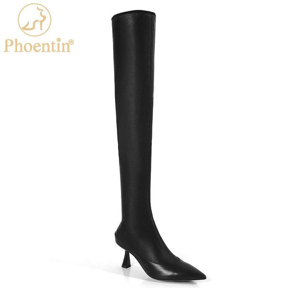 phoentin stretchable thigh high boots pointed toe oveknee new footwears woman 2020 stiletto booties real leather shoes ft1242, Black
phoentin stretchable thigh high boots pointed toe oveknee new footwears woman 2020 stiletto booties real leather shoes ft1242, Black