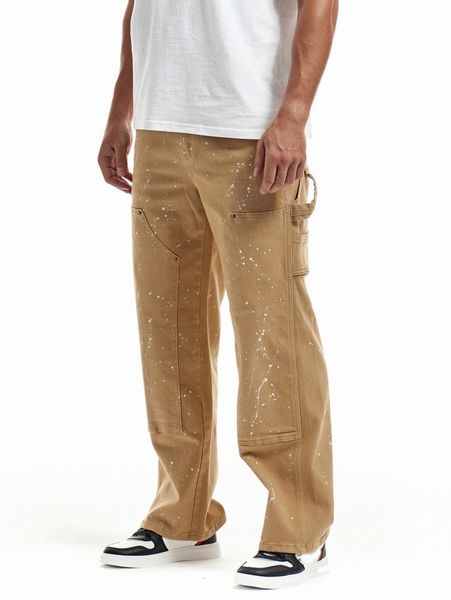 romwe guys straight leg jeans v7dl#, Blue
