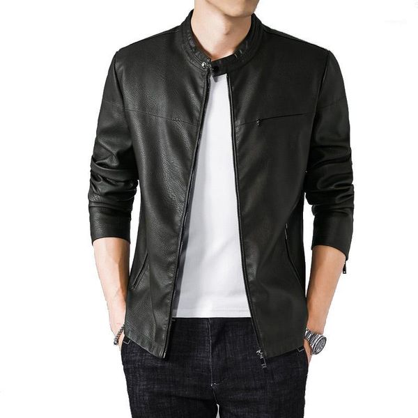 casual men's bomber leather jacket solid motor & biker jacket man vintage zipper style fleece leather jackets winter coat men1, Black;brown
casual men's bomber leather jacket solid motor & biker jacket man vintage zipper style fleece leather jackets winter coat men1, Black;brown