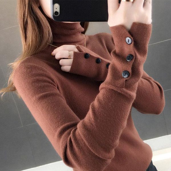 2021 new winter harajuku sweater pullover women's high-neck solid slim color knitted long-sleeve warm clothing female w024, White;black
2021 new winter harajuku sweater pullover women's high-neck solid slim color knitted long-sleeve warm clothing female w024, White;black