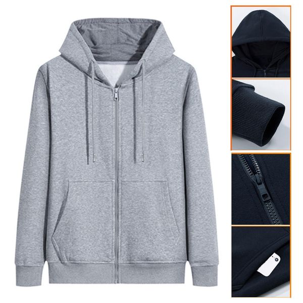 2020 men autumn winter warm hoodie sweatshirt pockets plush liner coat drawstring zip casual outcoat black grey fashion overcoat
2020 men autumn winter warm hoodie sweatshirt pockets plush liner coat drawstring zip casual outcoat black grey fashion overcoat