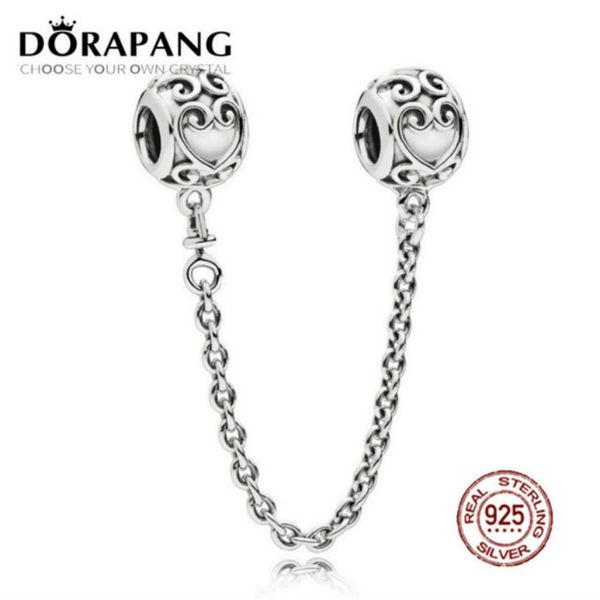 2021 new 100% 925 sterling silver enchanted heart safety chain charms bead for mother gift fit bracelet diy necklace, Black
2021 new 100% 925 sterling silver enchanted heart safety chain charms bead for mother gift fit bracelet diy necklace, Black