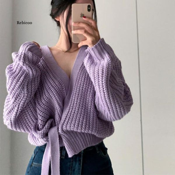 women's knits & tees autumn winter deep v neck lace-up lantern sleeve knitted sweater women fashion korean loose knitwear cardigan, White
women's knits & tees autumn winter deep v neck lace-up lantern sleeve knitted sweater women fashion korean loose knitwear cardigan, White