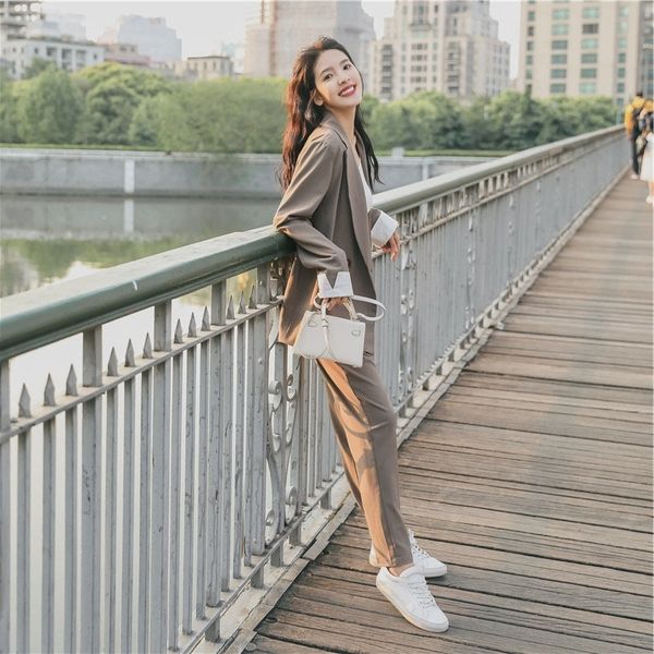 kgpqi two-piecespring 2020 spring and loose new korean style women's women's autumn two-piece professional fashion temperament aut, Gray
kgpqi two-piecespring 2020 spring and loose new korean style women's women's autumn two-piece professional fashion temperament aut, Gray