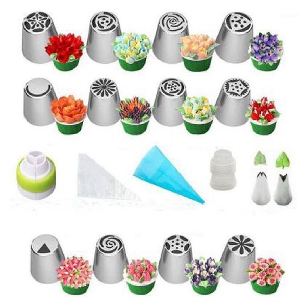 14/27pcs stainless steel nozzles set silicone pastry bags diy cake decorating set russian tulip icing piping nozzle cake tools1
14/27pcs stainless steel nozzles set silicone pastry bags diy cake decorating set russian tulip icing piping nozzle cake tools1