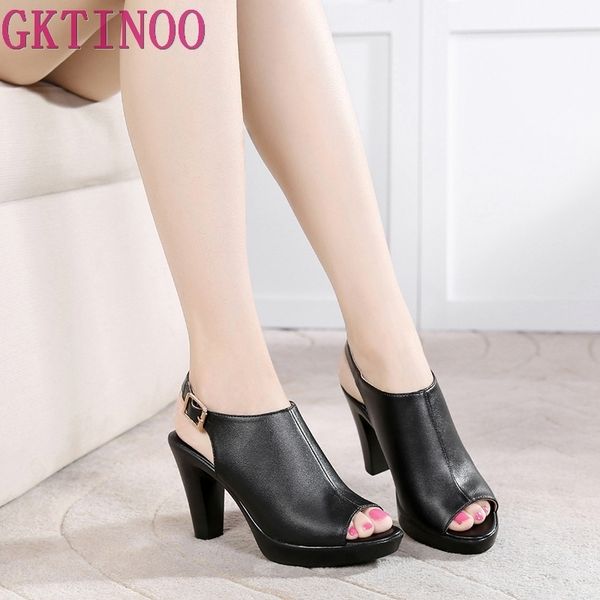 gktinoo open toe genuine leather platform sandals woman summer 2020 high heels sandals women office shoes plus size 33-43 1010, Black
gktinoo open toe genuine leather platform sandals woman summer 2020 high heels sandals women office shoes plus size 33-43 1010, Black