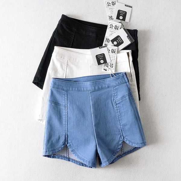 high waist hip stitching denim shorts 2020 summer fashion slim elastic side zipper clean pants for women, Blue
high waist hip stitching denim shorts 2020 summer fashion slim elastic side zipper clean pants for women, Blue