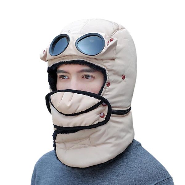 windproof winter warm trapper hat men women ushanka bomber cap with face mask glasses neck gaiter for hiking skiing snowboarding, Black;white
windproof winter warm trapper hat men women ushanka bomber cap with face mask glasses neck gaiter for hiking skiing snowboarding, Black;white