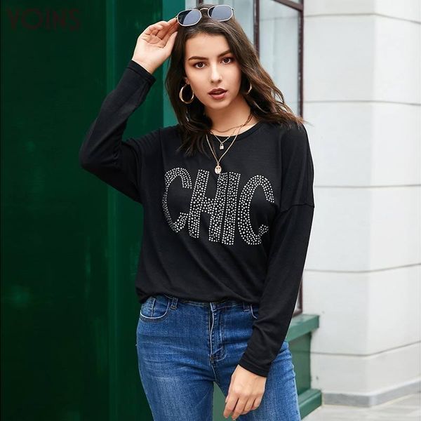 women's hoodies & sweatshirts yoins fashion letter print rhinestone round neck long sleeve 2021 women casual basic pullovers solid femm, Black
women's hoodies & sweatshirts yoins fashion letter print rhinestone round neck long sleeve 2021 women casual basic pullovers solid femm, Black