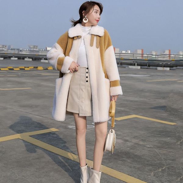 thick fur women's 2020 autumn winter plush coat female fashion invierno fur one particle lamb plush outwear ladies elegant e393, Black
thick fur women's 2020 autumn winter plush coat female fashion invierno fur one particle lamb plush outwear ladies elegant e393, Black