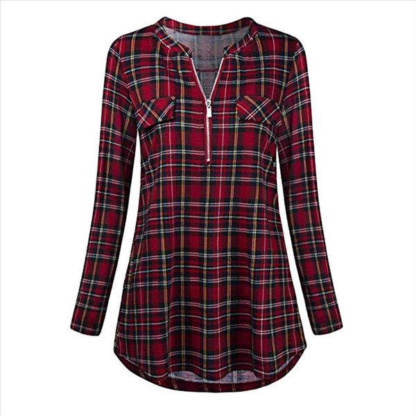 женщины shirt плюс размер повседневный катаные рукава сжатые v шеи плед printed рубашка с длинным рукавом туники женщин топы блузки camisas, White
женщины shirt плюс размер повседневный катаные рукава сжатые v шеи плед printed рубашка с длинным рукавом туники женщин топы блузки camisas, White