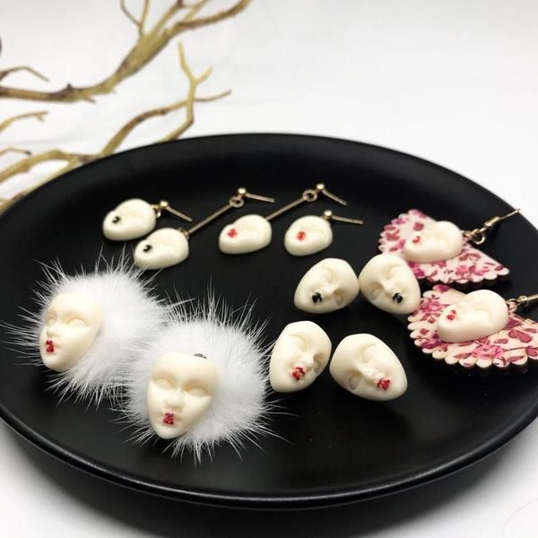doreenbeads fashion japanese style earrings for women jewelry pink fan head portrait pendant trendy accessories gift 1 pair, Silver
doreenbeads fashion japanese style earrings for women jewelry pink fan head portrait pendant trendy accessories gift 1 pair, Silver