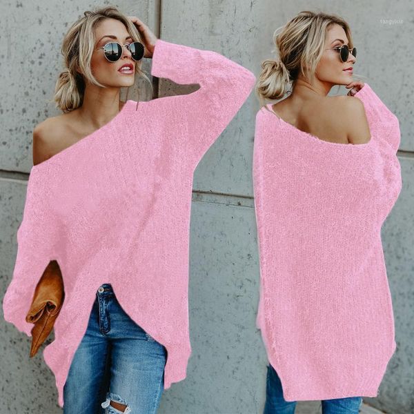 autumn one shoulder sweaters women long sleeve loose office lady knitted sweater pullover black casual big size fashio1, White;black
autumn one shoulder sweaters women long sleeve loose office lady knitted sweater pullover black casual big size fashio1, White;black