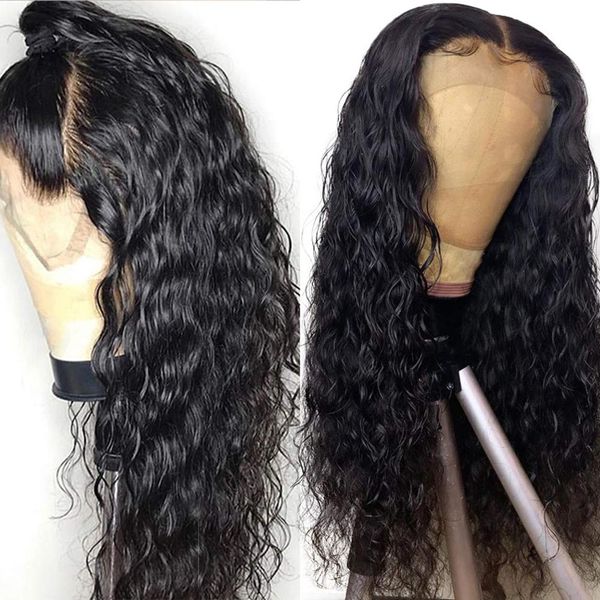 water wave wig lace front wig arabella 100% human hair wigs 13*4 wig 180% density pre plucked remy hair lace frontal, Black;brown
water wave wig lace front wig arabella 100% human hair wigs 13*4 wig 180% density pre plucked remy hair lace frontal, Black;brown
