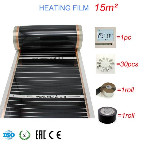 15m2/lot infrared carbon heating foil good to health warm floor heating film 50 80 100mm
15m2/lot infrared carbon heating foil good to health warm floor heating film 50 80 100mm