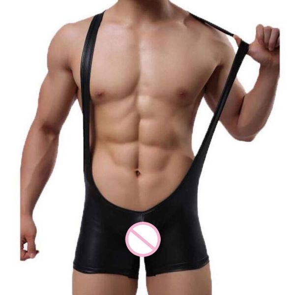 3Pieces/Lot Mens Wrestling Singlet Sexy Bodysuit Imitation Leather One-Piece Jumpsuit Suspender Leotard Man Bodywear Undershirt, Black
3Pieces/Lot Mens Wrestling Singlet Sexy Bodysuit Imitation Leather One-Piece Jumpsuit Suspender Leotard Man Bodywear Undershirt, Black