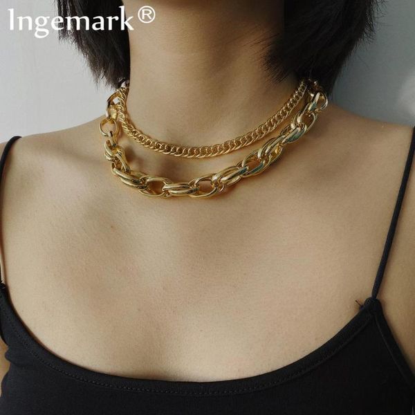 vintage curb cuban big chunky chain necklace & pendant collar statement steampunk layered aluminum thick necklace women jewelry, Silver
vintage curb cuban big chunky chain necklace & pendant collar statement steampunk layered aluminum thick necklace women jewelry, Silver