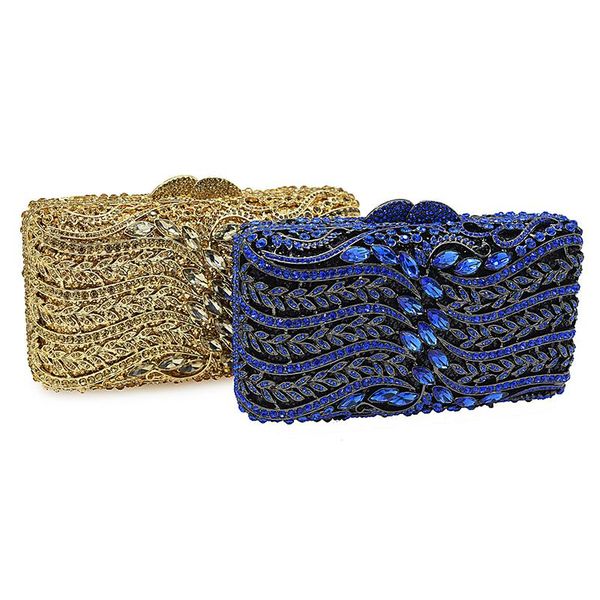 2020 luxury blue/gold rhinestone handbags ladies clutch evening bags 100% handmade clutches women shoulder bag crystal purses
2020 luxury blue/gold rhinestone handbags ladies clutch evening bags 100% handmade clutches women shoulder bag crystal purses