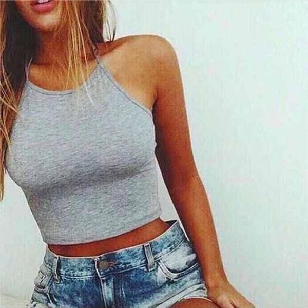 summer crop 2020 women tank white grey halter vest ladies casual camisole croped shirt women
summer crop 2020 women tank white grey halter vest ladies casual camisole croped shirt women