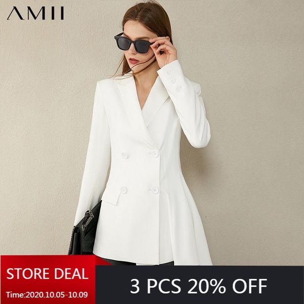 women's suits & blazers amii minimalism autumn fashion jacket olstyle solid lapel double breasted slim fit blazer women female coat 120, White;black
women's suits & blazers amii minimalism autumn fashion jacket olstyle solid lapel double breasted slim fit blazer women female coat 120, White;black
