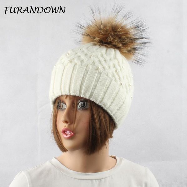 beanie/skull caps women fur pompom hat ladies winter pearl beanie hats blend knitted brand female thick cap, Blue;gray
beanie/skull caps women fur pompom hat ladies winter pearl beanie hats blend knitted brand female thick cap, Blue;gray