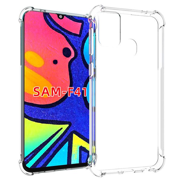 shock absorption clear transparent tpu with four corner protective case cover for samsung galaxy f41
shock absorption clear transparent tpu with four corner protective case cover for samsung galaxy f41
