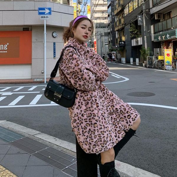women's fur & faux women 2021 autumn winter warm jacket female cute jackets leopard print turn-down collar coat casual loose overcoat b, Black
women's fur & faux women 2021 autumn winter warm jacket female cute jackets leopard print turn-down collar coat casual loose overcoat b, Black