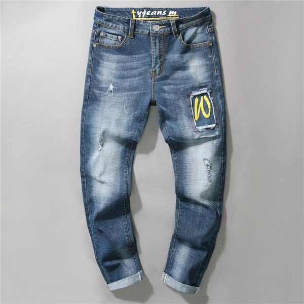мода джинсы высокого качества вскользь личностные slim fit denim джинсы брюки марка 2020 pantalones vaqueros hombrew913, Blue
мода джинсы высокого качества вскользь личностные slim fit denim джинсы брюки марка 2020 pantalones vaqueros hombrew913, Blue