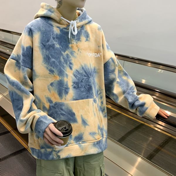 lappster men tie dye streetwear hooded hoodies 2020 pullover autumn oversized hoodies male pocket korean fashions sweatshirts c0127, Black
lappster men tie dye streetwear hooded hoodies 2020 pullover autumn oversized hoodies male pocket korean fashions sweatshirts c0127, Black