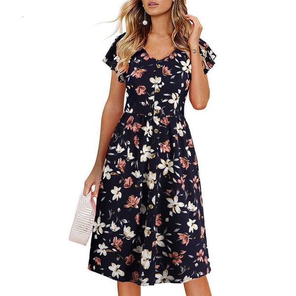 women dress 2021 summer v-neck floral print chiffon dress boho style short party beach dresses vestidos de fiesta, Black;gray
women dress 2021 summer v-neck floral print chiffon dress boho style short party beach dresses vestidos de fiesta, Black;gray