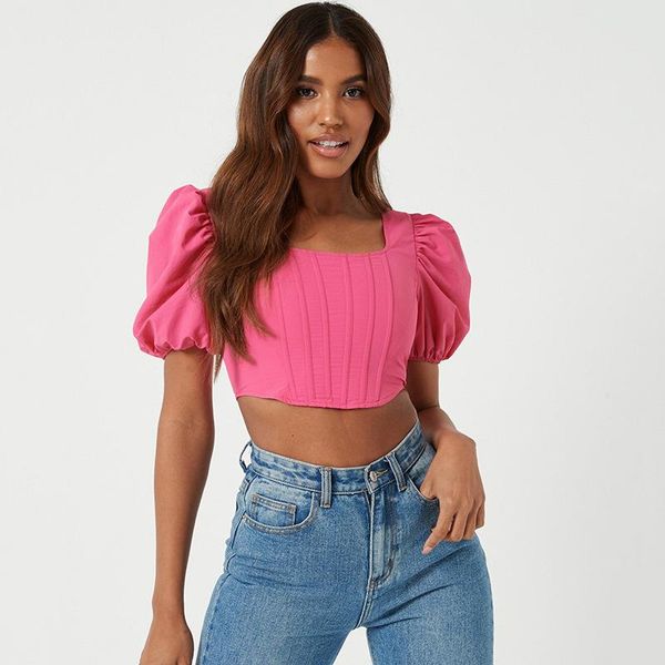 women square neck short elastic puff sleeve back zipper summer holiday bone evening party clubwear kg-960, White
women square neck short elastic puff sleeve back zipper summer holiday bone evening party clubwear kg-960, White