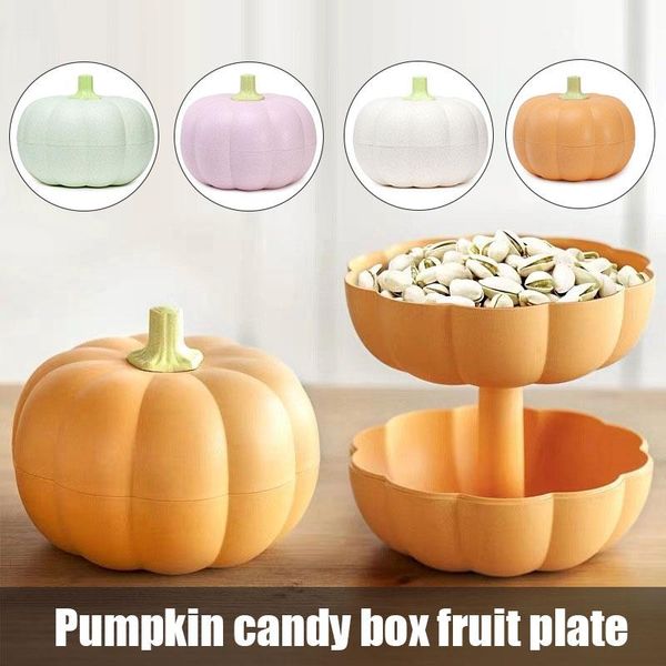 storage bottles & jars reusable pumpkin candy dish plastic box jar double layer with lid decorative fruit nuts container tray plate
storage bottles & jars reusable pumpkin candy dish plastic box jar double layer with lid decorative fruit nuts container tray plate
