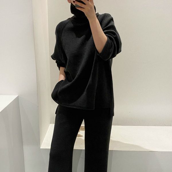 2021 new fancy-style women's blouses 2 piece collar solid knitting pit pullover sweater elastic waist loose leg 2scg, Gray
2021 new fancy-style women's blouses 2 piece collar solid knitting pit pullover sweater elastic waist loose leg 2scg, Gray