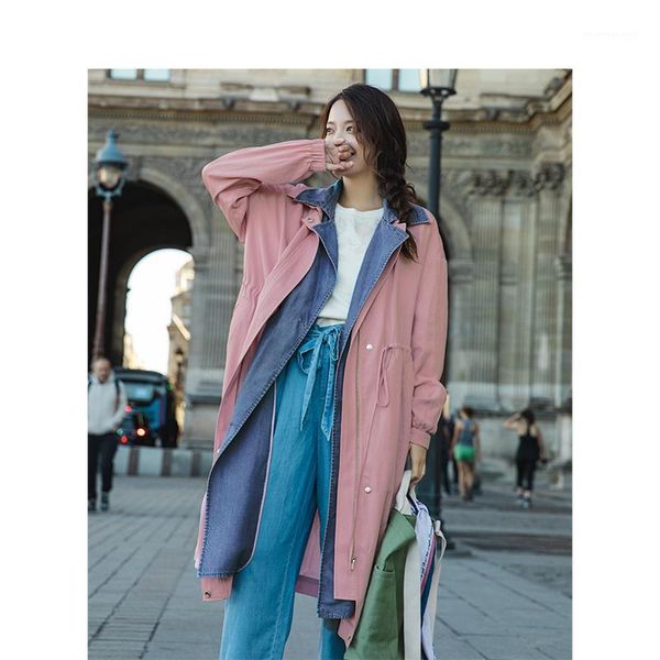 women's jackets inman spring autumn arrival turn-down collar vintage fashion nipped waist slim splicing fake two pieces long coat1, Black;brown
women's jackets inman spring autumn arrival turn-down collar vintage fashion nipped waist slim splicing fake two pieces long coat1, Black;brown
