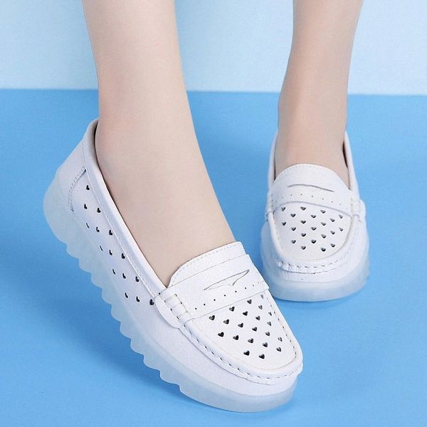 summer women flats shoes hollow out cowhide white nurse shoe lady sneakers wedge slip on lady loafers non-slip platform footwear #jm6j
summer women flats shoes hollow out cowhide white nurse shoe lady sneakers wedge slip on lady loafers non-slip platform footwear #jm6j