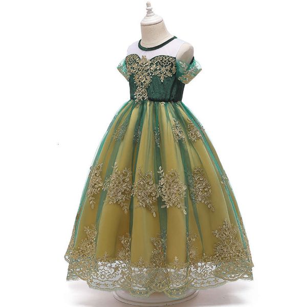 drs 2020 queen anna children's girl christmas zf35, Red;yellow