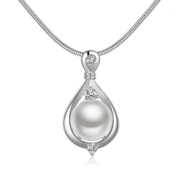 pearl pendant necklace long chain necklaces crystal rhinestone simple women classic simulation wedding jewelry1, Silver
pearl pendant necklace long chain necklaces crystal rhinestone simple women classic simulation wedding jewelry1, Silver