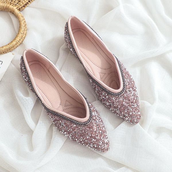 люкс 2020 новые женская обуви балетки лодочная обувь bling остроконечных toe твердых скольжения на zapatos de mujer ladies высокого качества, Black 
люкс 2020 новые женская обуви балетки лодочная обувь bling остроконечных toe твердых скольжения на zapatos de mujer ladies высокого качества, Black