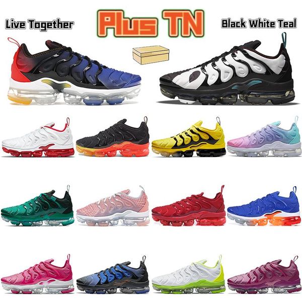 with box plus tn running shoes men women sneakers live together black white teal orlando yolk triple red bubblegum mens trainers 36-47
with box plus tn running shoes men women sneakers live together black white teal orlando yolk triple red bubblegum mens trainers 36-47
