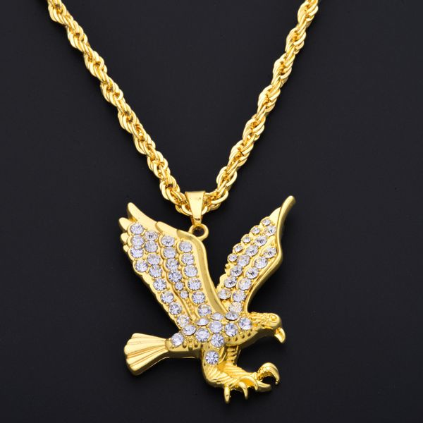 hop of eagle gold full hip pendant rhinestone hiphop rock style long necklace for men woman ne779, Silver
hop of eagle gold full hip pendant rhinestone hiphop rock style long necklace for men woman ne779, Silver