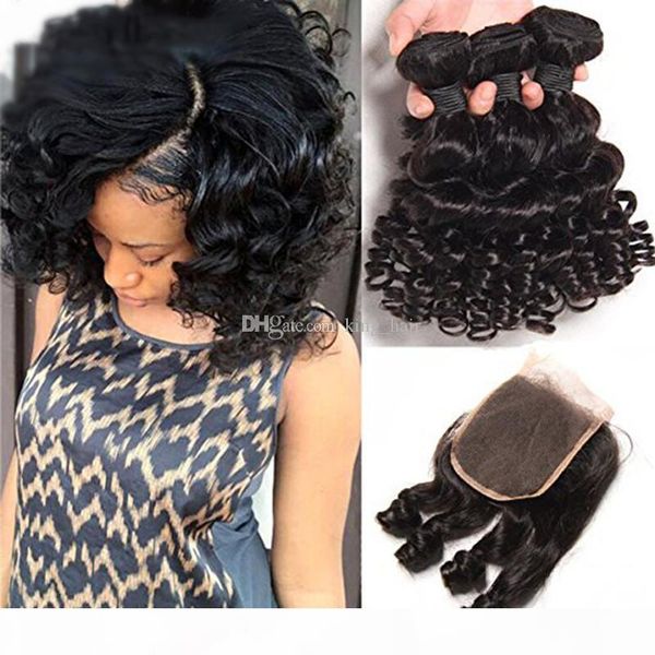 new arrival unprocessed brazilian human hair with closure aunty funmi 3 bundles with closure part romance curly weaves with closure, Black
new arrival unprocessed brazilian human hair with closure aunty funmi 3 bundles with closure part romance curly weaves with closure, Black