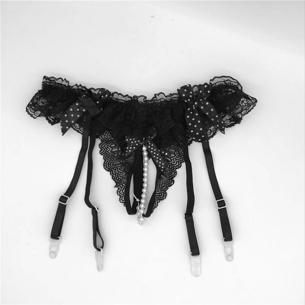 pearl beading panties with lace transparent lingerie women's wedding garters suspender belt for stockings, Black;white
pearl beading panties with lace transparent lingerie women's wedding garters suspender belt for stockings, Black;white