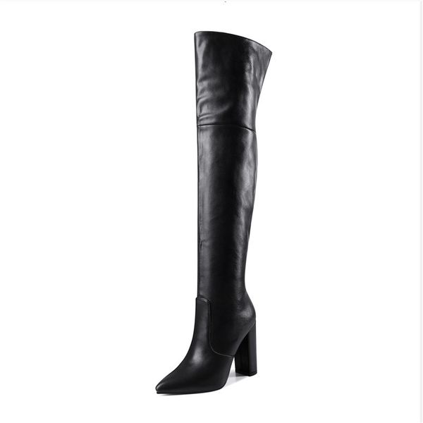 new large 2021 34-43 on knee extreme high heels ladies winter shoes solid women's boots aju4, Black
new large 2021 34-43 on knee extreme high heels ladies winter shoes solid women's boots aju4, Black